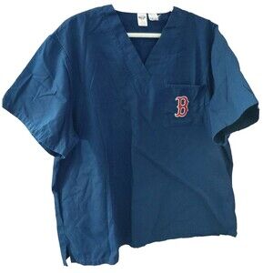 Concept Sports Boston Red Sox Scrub Top MLB Embroidered Men's Size XL